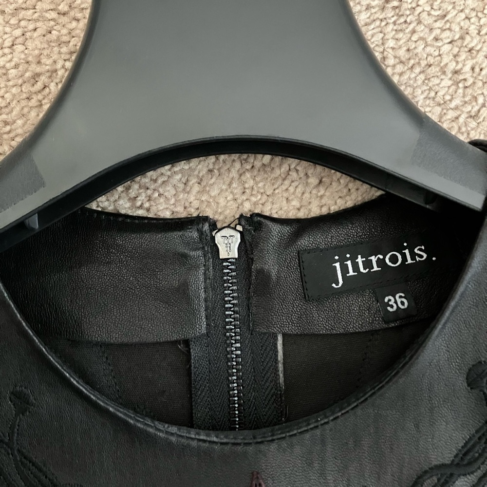 RARE Jitrois Leather Dress - Picture 3 of 5